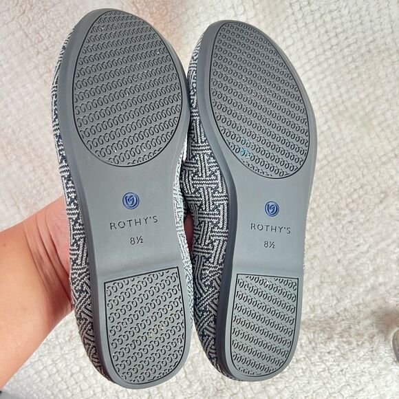 Rothy’s women’s charcoal grid round toe loafer size 8.5 - Picture 9 of 12